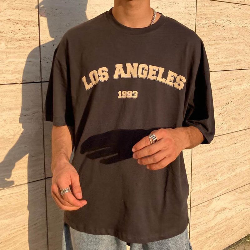 Letter Print Short-sleeved T-shirt
