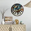 (Upgrade Size)DIY Double Sided Effect Diamond Painting Hanging Pendant Kit (Music)