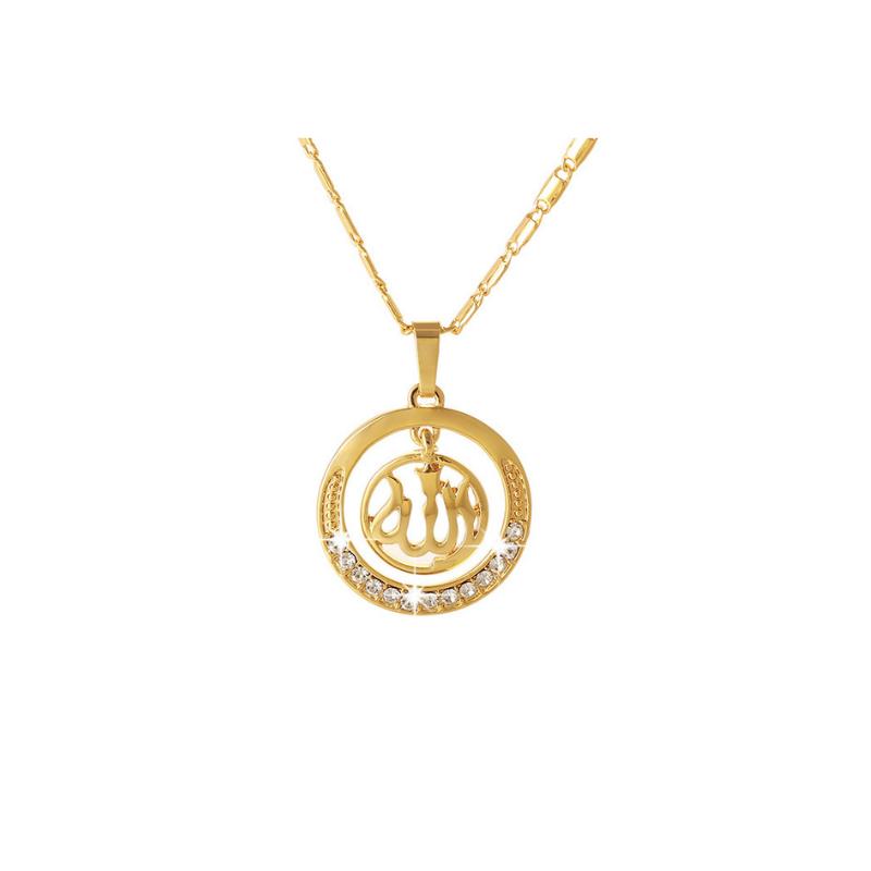 Round Rhinestone Alloy Necklace | Oxredo Shop Ramadan Sale