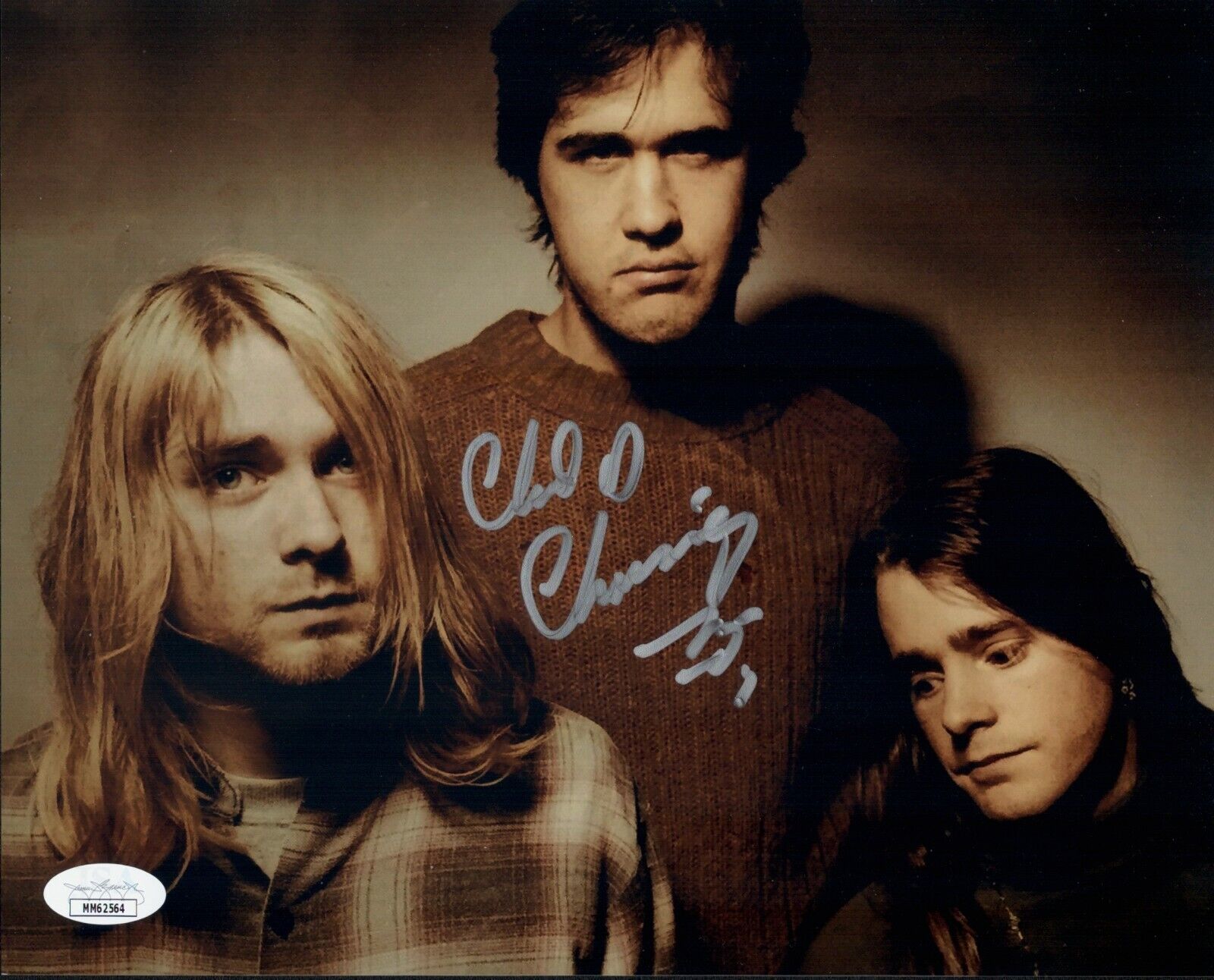 CHAD CHANNING Signed NIRVANA 8x10 Photo Poster painting IN PERSON Autograph JSA COA Cert