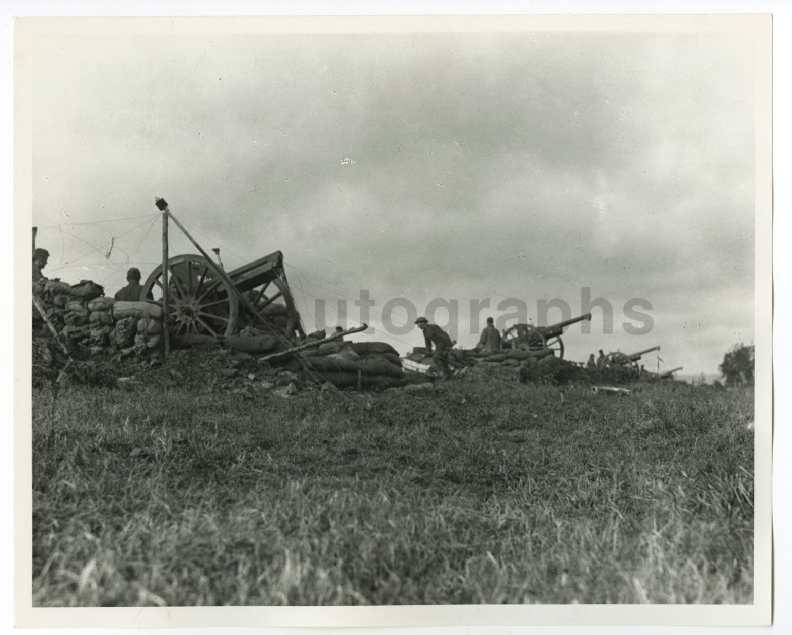 World War I - American Artillery in France - Vintage 8x10 Photo Poster paintinggraph