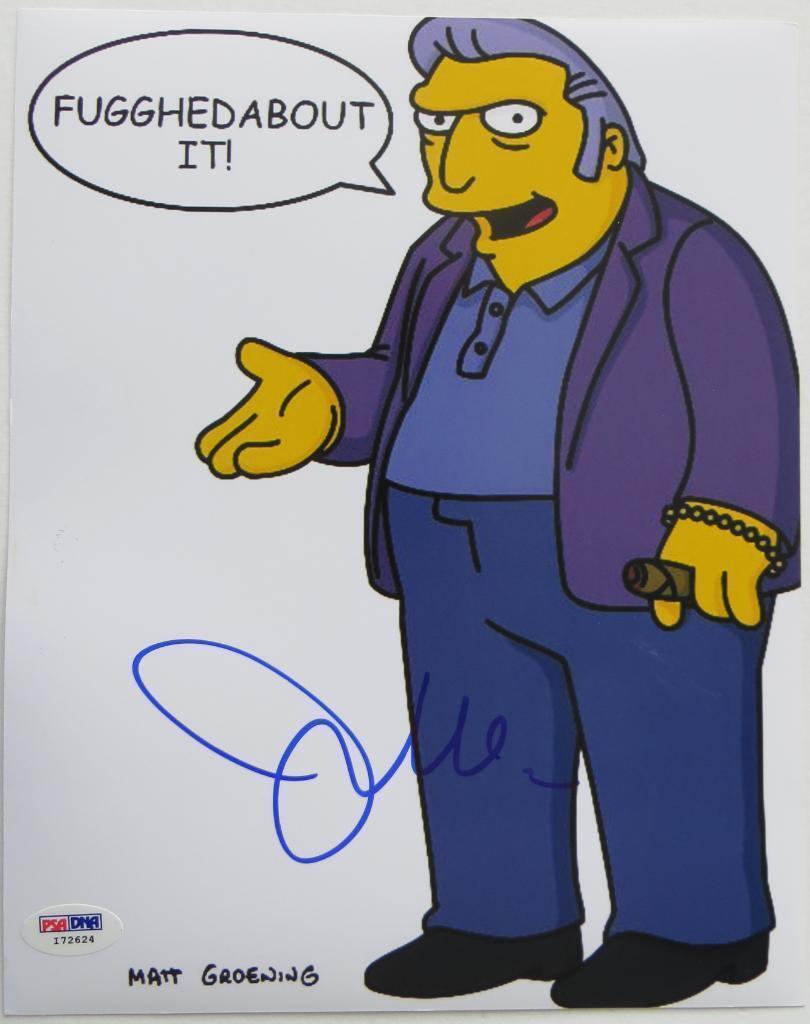 Joe Mantegna Signed Simpsons Authentic Autographed 8x10 Photo Poster painting (PSA/DNA) #I72624