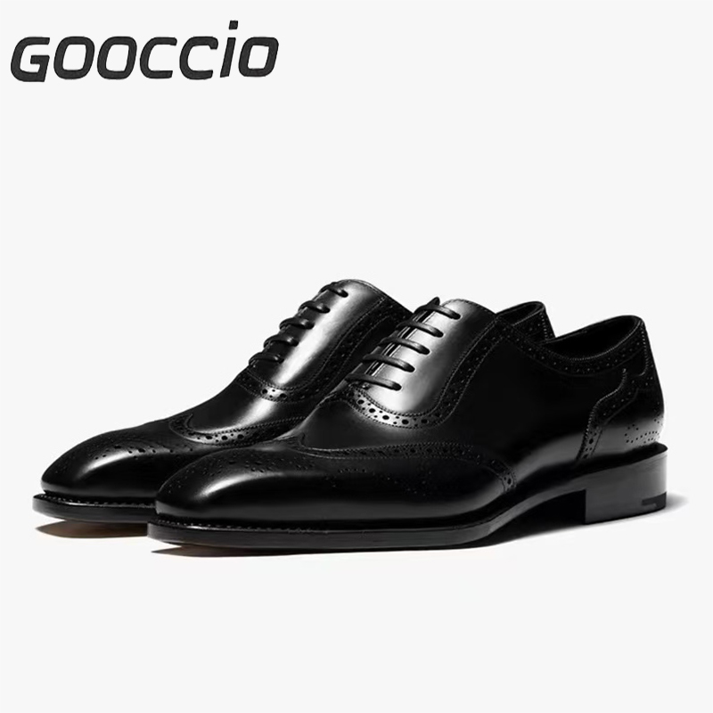 TF209 German Box Calf-Skin Oxford Shoes For Men  GOOCCIO   