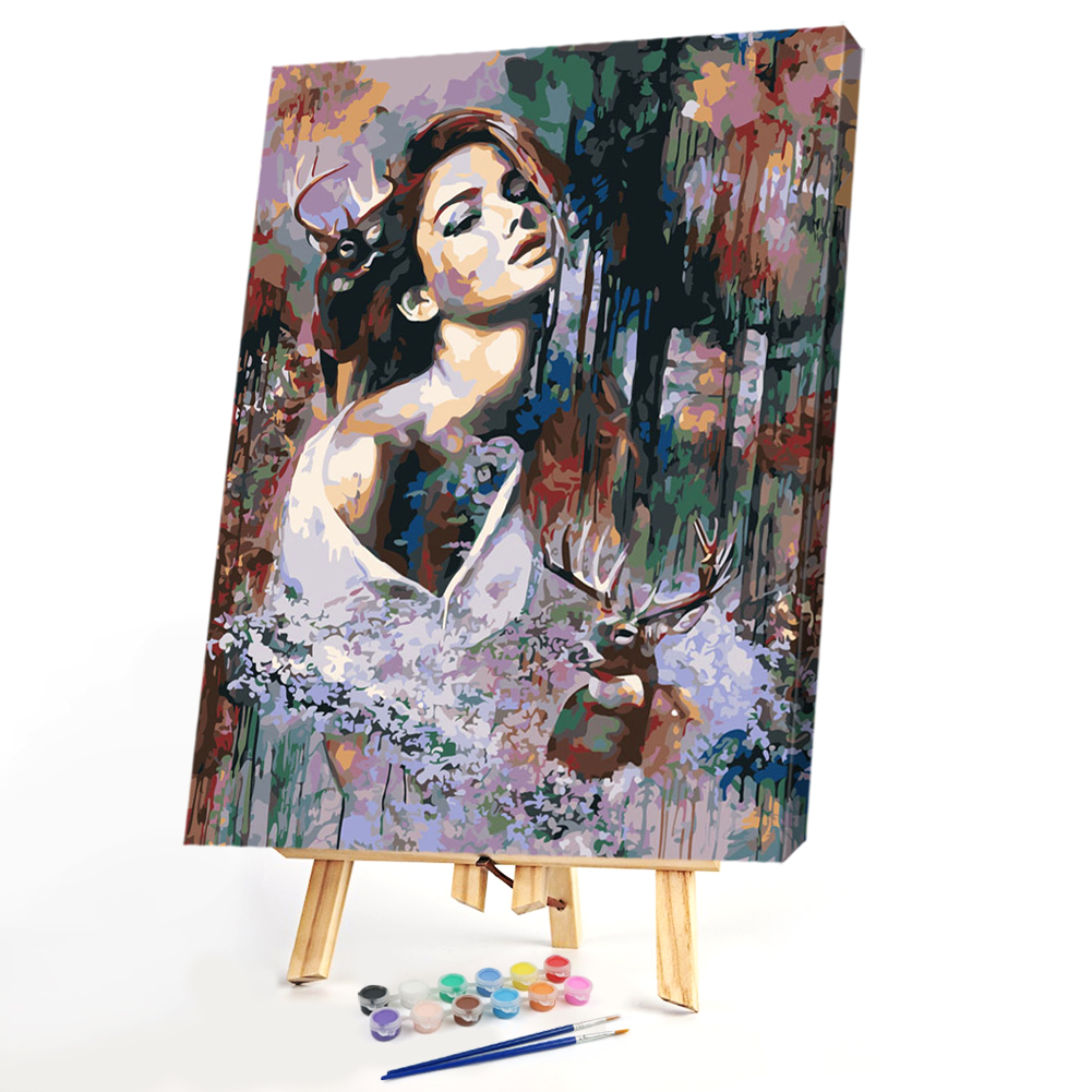 

40x50cm - Paint By Numbers Beauty Deer, 501 Original