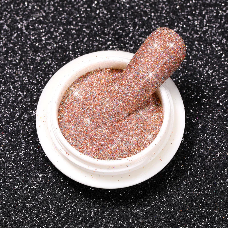 1Box Reflective Glitter Powder For Nails Iridescent Flakes Sequins Pigment Dust Manicures Decoration Chrome Pigment Polish Gel-Nail Inspo
