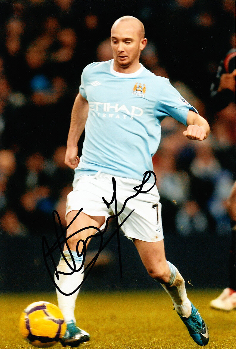 Manchester City F.C Stephen Ireland Hand Signed Photo Poster painting 12x8 1.