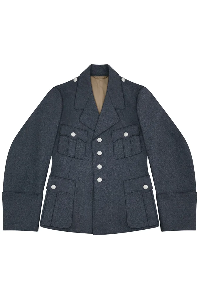   Luftwaffe German M1933 EM/NCO Blue Grey Wool Tunic Short Cut German-Uniform