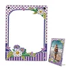 Floral Special Shape Diamond Painting Photo Frame Home Decor (Flower Purple)