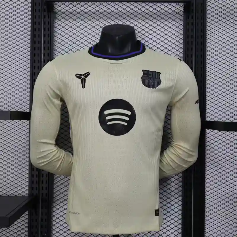 25/26 Player Barcelona Long Sleeve Soccer Jersey Away