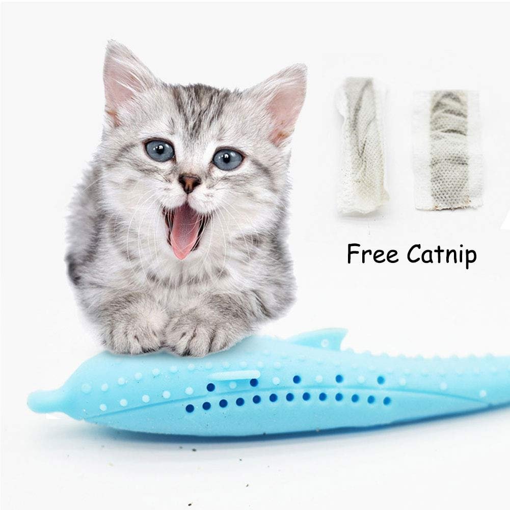 Self-Cleaning Cat Toothbrush with Catnip