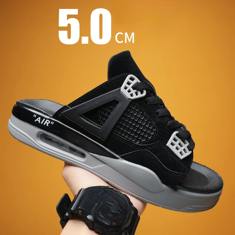 Inquiraton Slippers Men Lightweight AIR High-quality Cloud Slippers EVA Non-slip Soft Beach Sandals Sneakers Men Garden Shoes