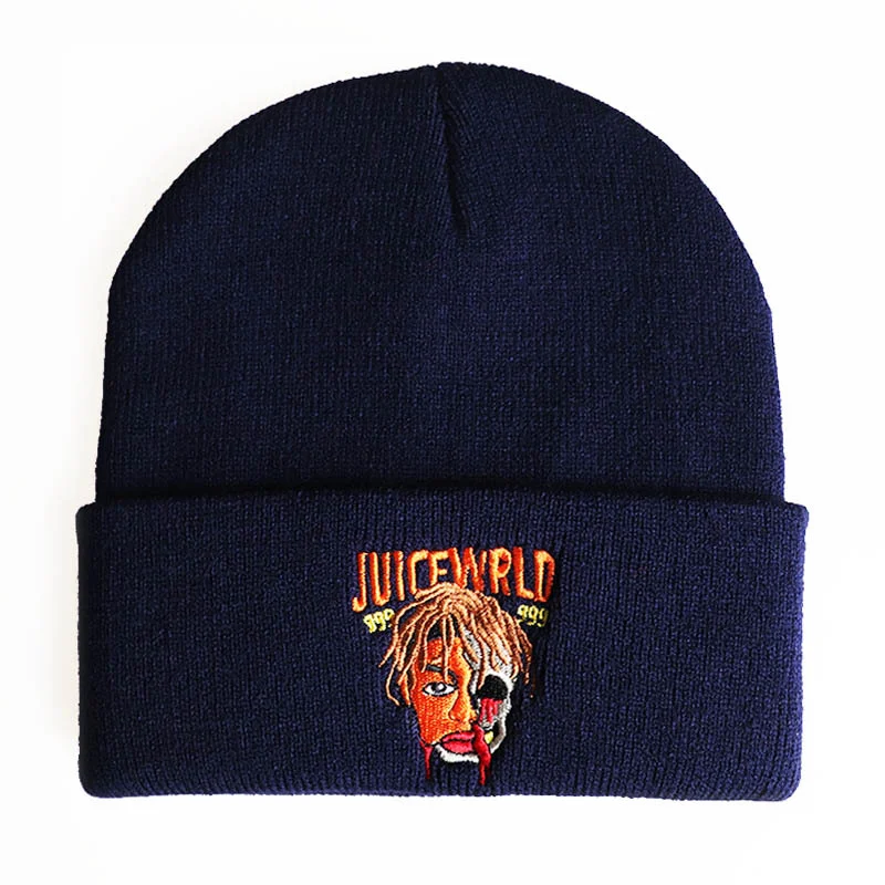 Juice Wrld Beanie Embroidered Knitted Cap Pullover Cap