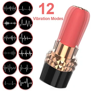 Nipple Massager Function-Mini Lipstick Vibrator for Clitoral and G-Spot Stimulation