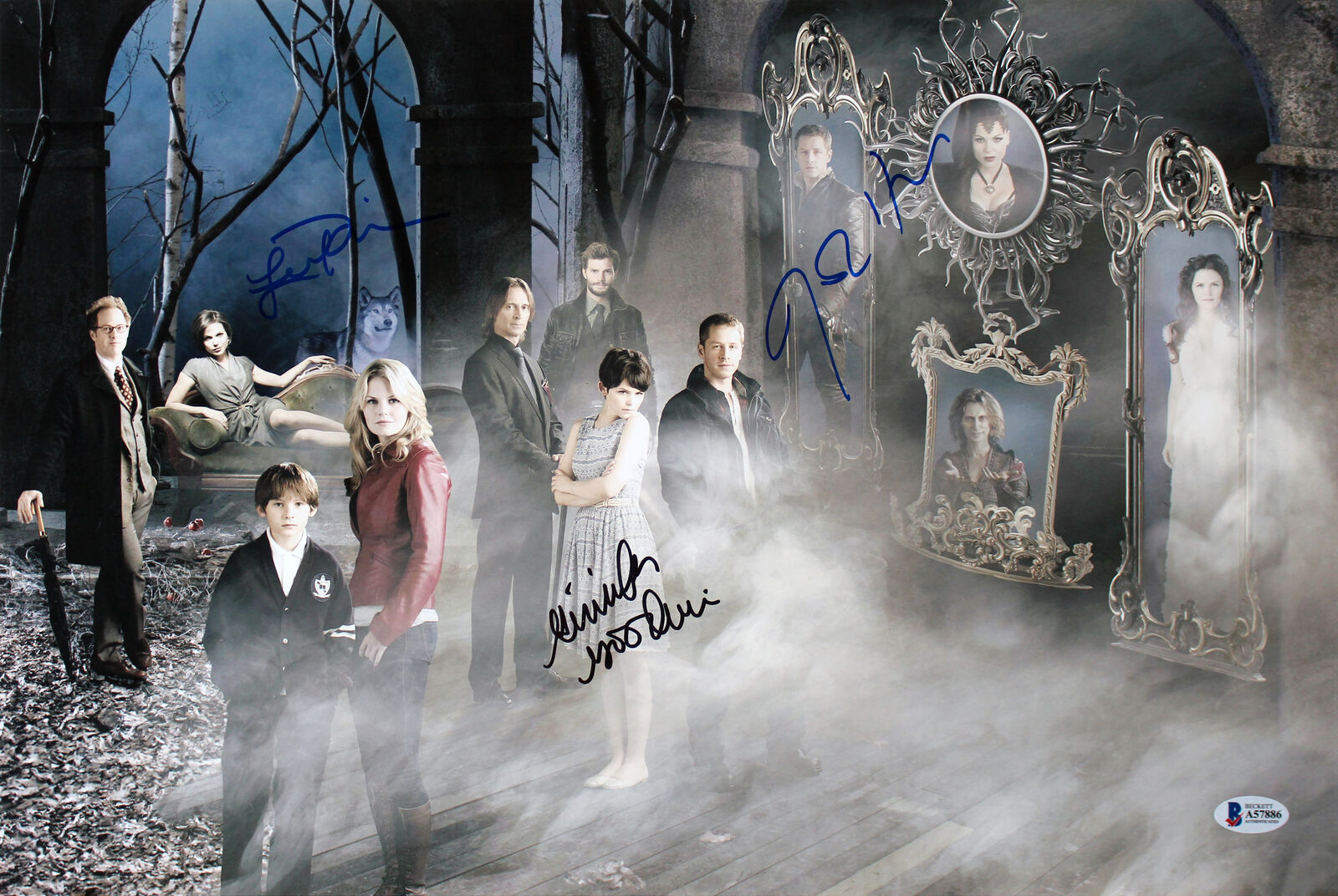 Once Upon a Time (3) Goodwin, Parrilla & Dallas Signed 12x18 Photo Poster painting BAS #A57886