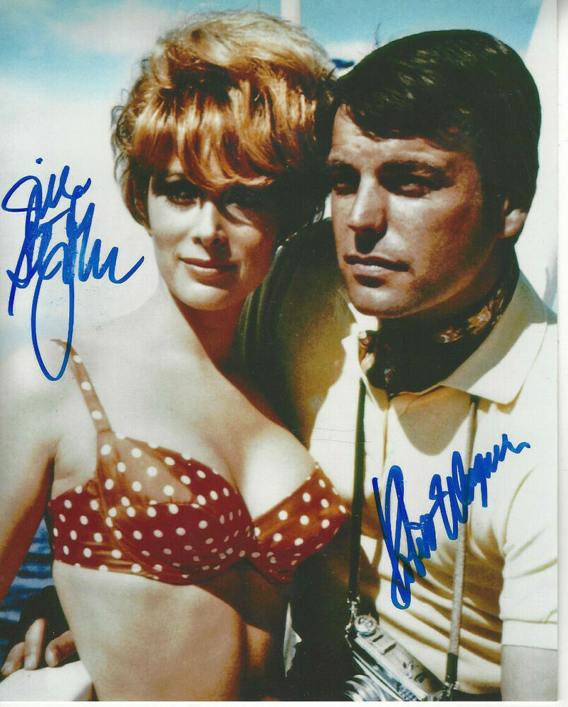 Actress Jill St. John & Husband Robert Wagner autographed 8x10 Photo Poster painting  Smudged **