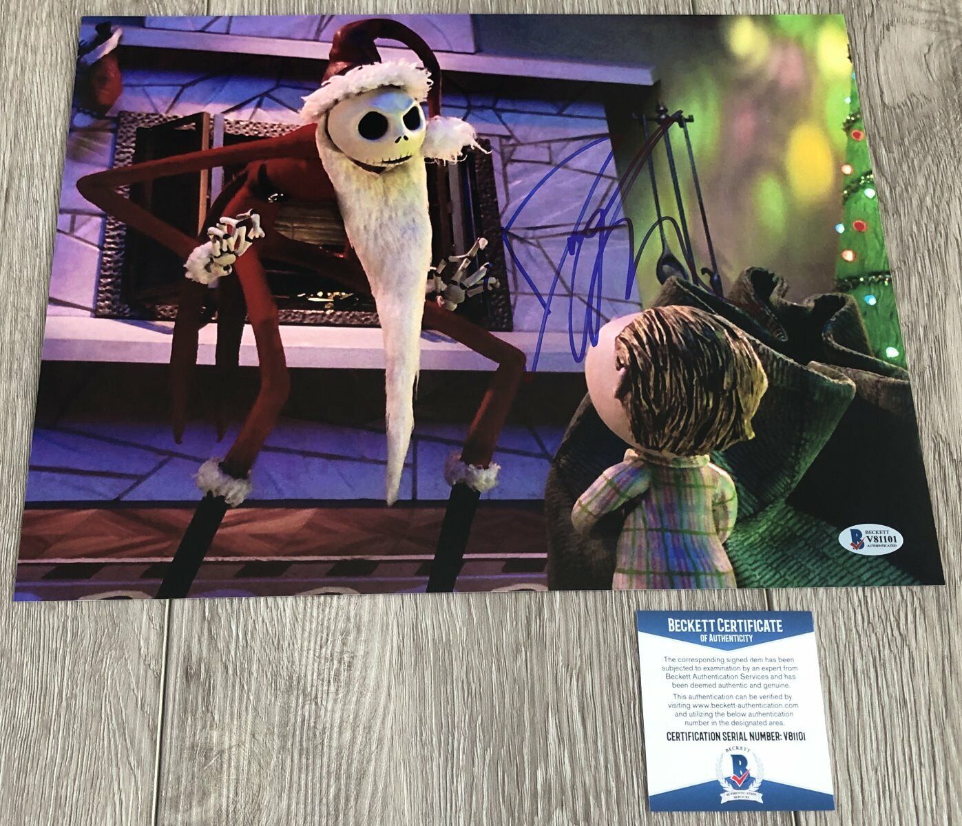 DANNY ELFMAN SIGNED NIGHTMARE BEFORE CHRISTMAS 11x14 Photo Poster painting w/PROOF BECKETT COA