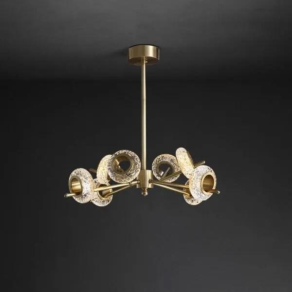 Brass Crystal LED Chandeliers