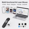 Wireless Bluetooth Mouse Remote: All-in-one control for TikTok short videos & PPT slide turning, compatible with multiple devices