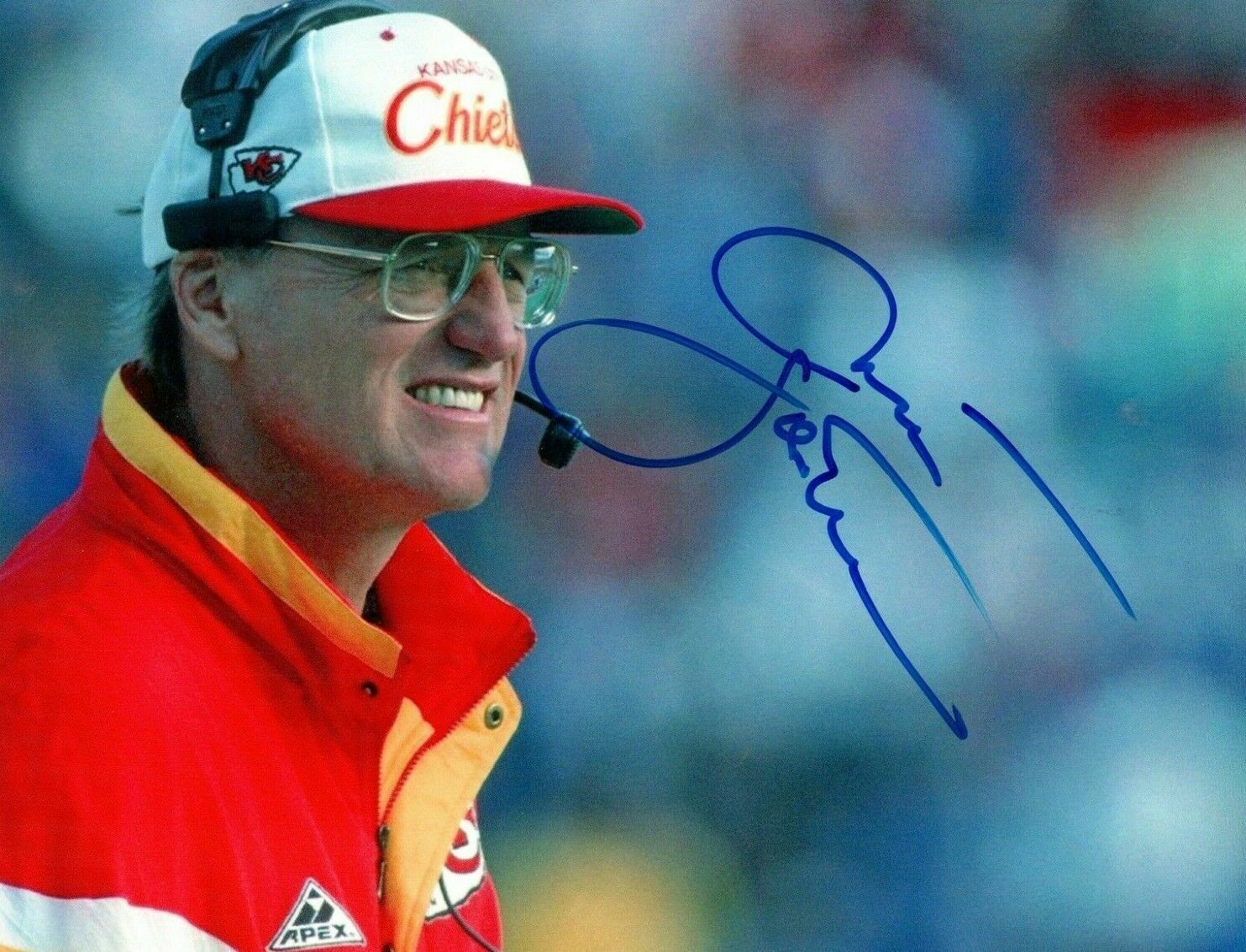 Marty Schottenheimer Autographed Signed 8x10 Photo Poster painting ( Chiefs ) REPRINT