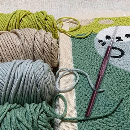 Crochet Hook Set Yarn Knitting Needles with Knit Gauge Scissors