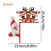(US Local) Pattern Christmas Theme Christmas Door Frame Decorations for Wall Window