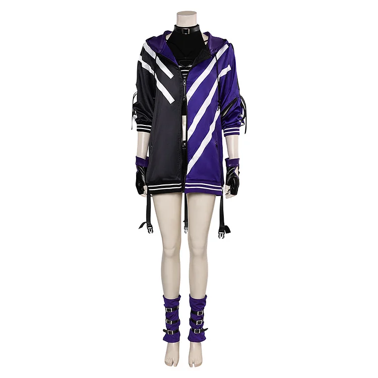 Game Tekken 8 Reina Purple Set Cosplay Costume Outfits Halloween Carnival Suit