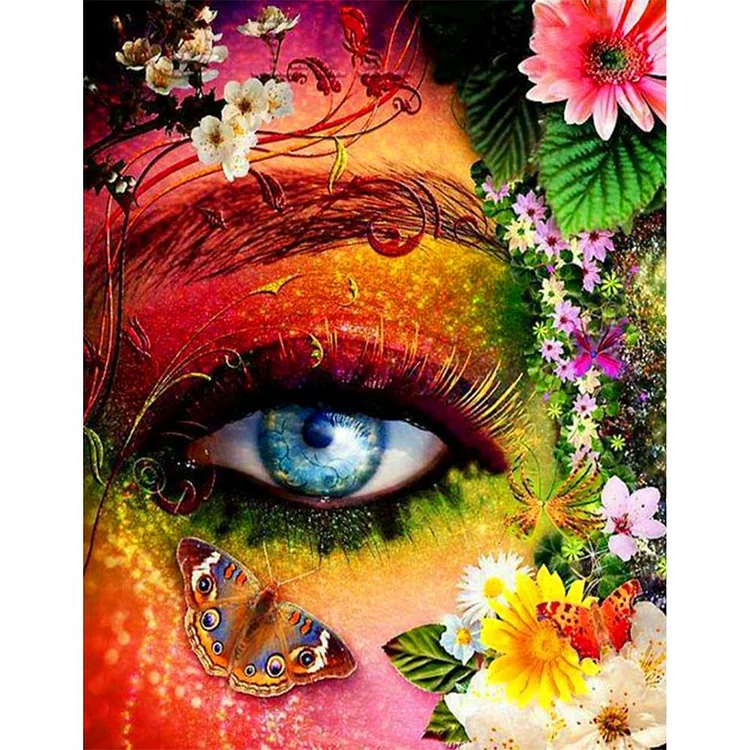 Flowers Eye - Painting By Numbers - 40x50cm