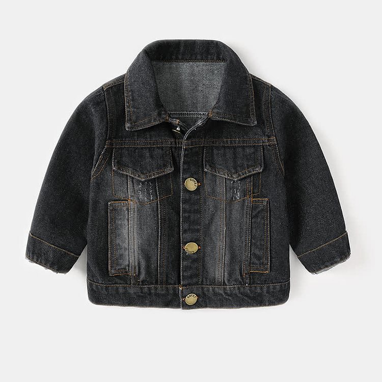 Toddler Boy Flap Pocket Denim Jacket