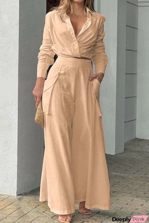 All I Ever Need Casual Blouse Two-piece Suit