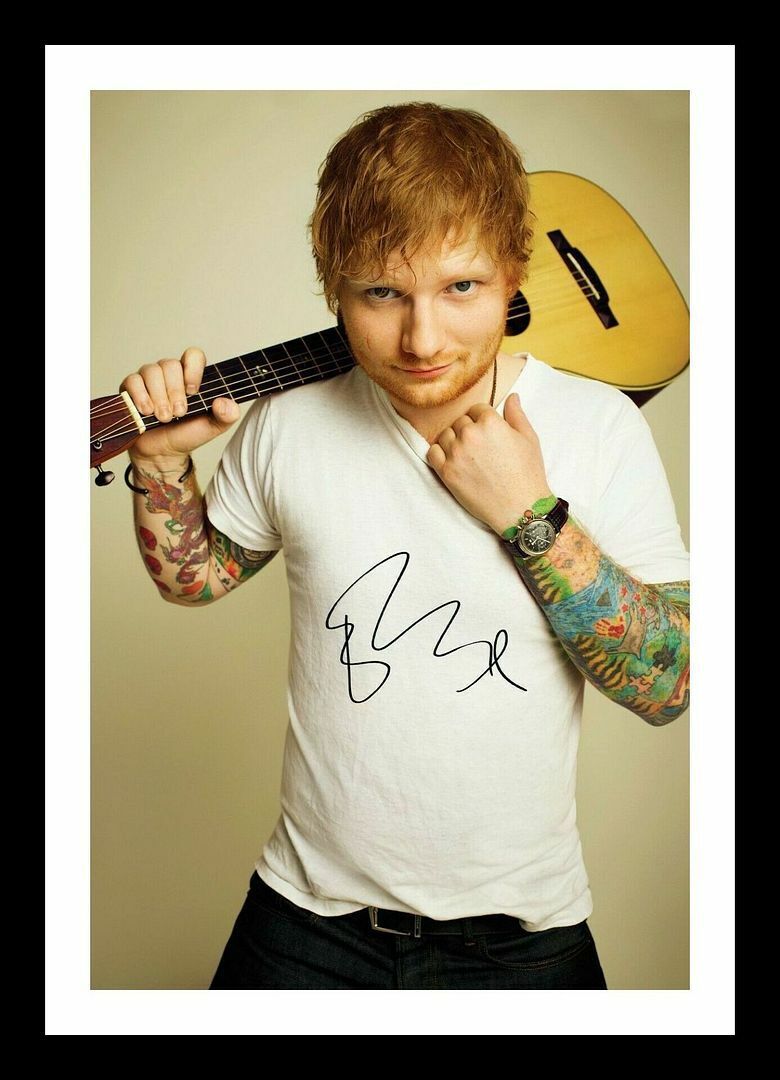 Ed Sheeran Autograph Signed & Framed Photo Poster painting 7