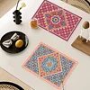 2pcs Diamond Art Painting Mandala Placemats Heat Resistant Non-Slip Place Mat Kit