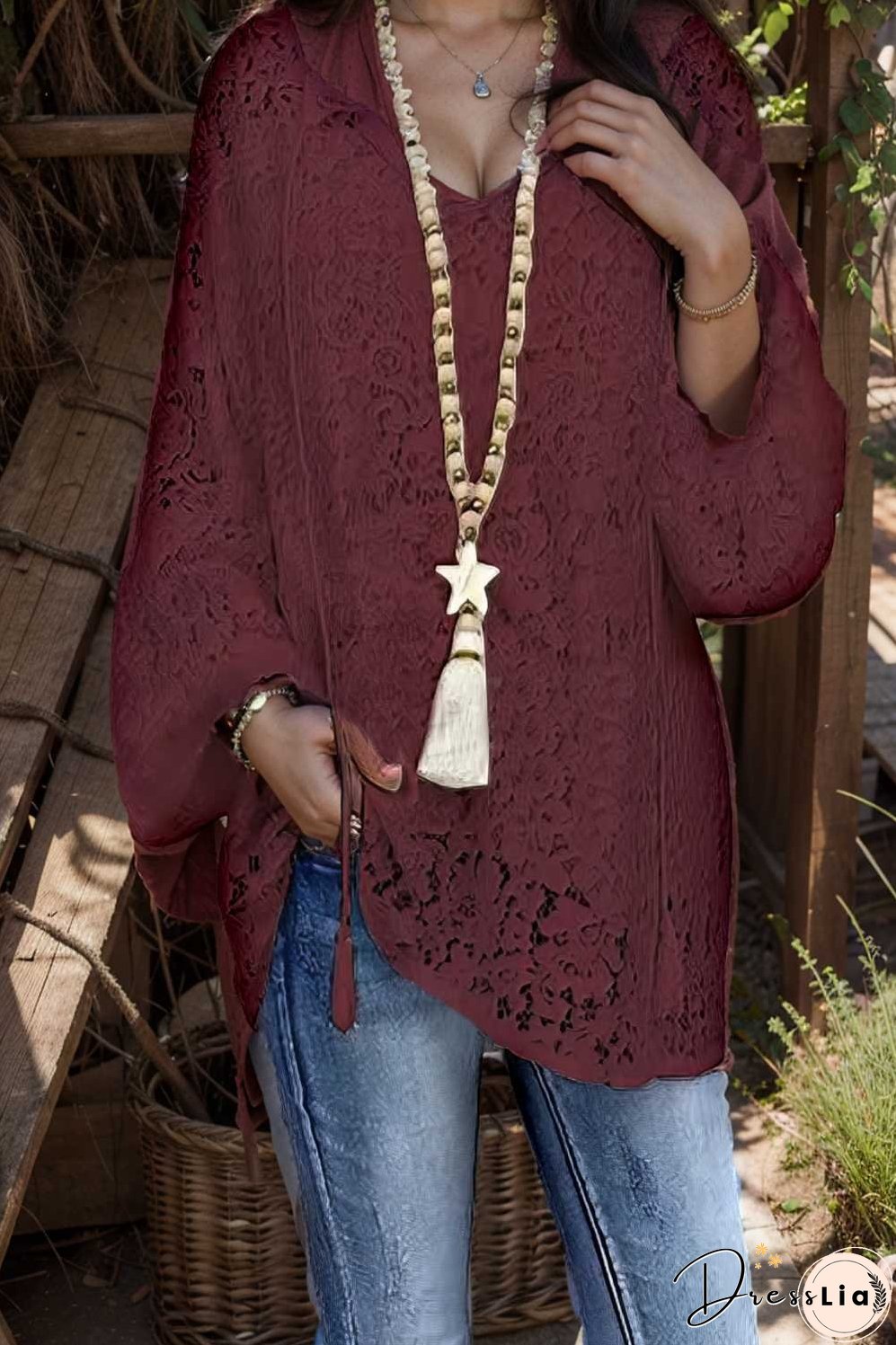 women s blouse white floral lace long sleeve daily vacation streetwear elegant casual v neck plus size l