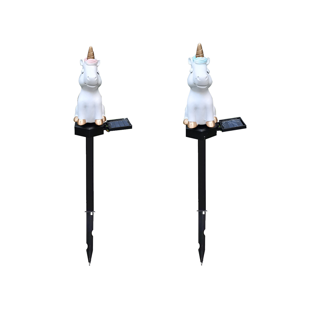 

Resin Unicorn LED Solar Lamp Waterproof Outdoor Landscape Stake Night Light, 501 Original