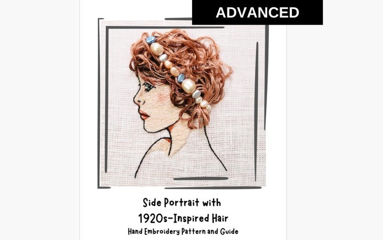 Vintage-Inspired 3D Portrait Embroidery Kit