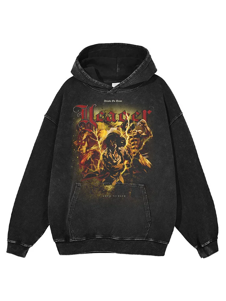 Eren Yaegar Vintage Hoodie