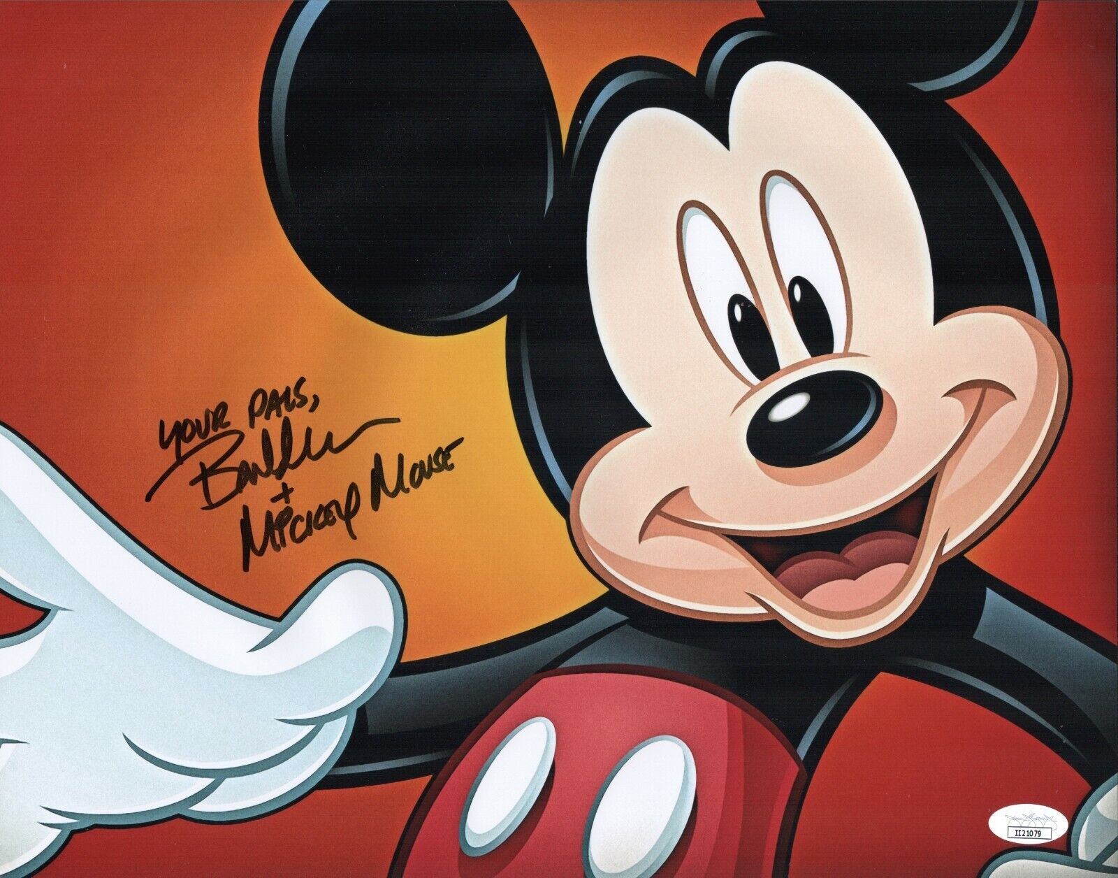 BRET IWAN Signed 11x14 Photo Poster painting MICKEY MOUSE Disney Autograph JSA COA Cert