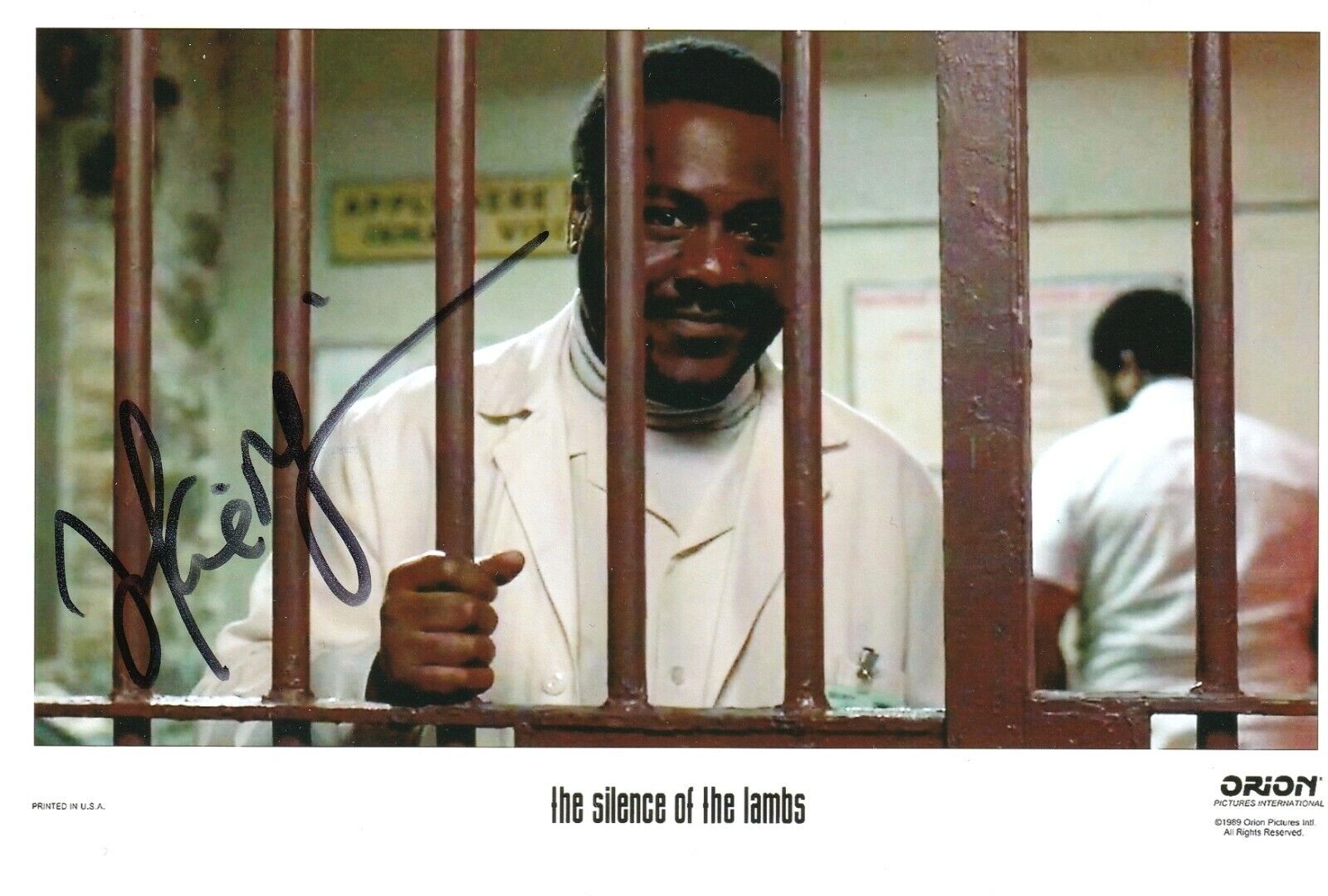 Frankie Faison REAL SIGNED 4x6 Silence Of The Lambs Photo Poster painting #1 COA Autographed