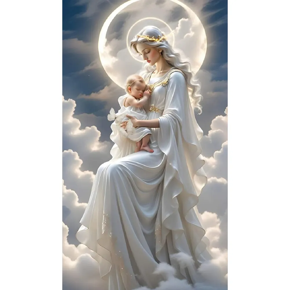 Diamond Painting - Full Round Drill - Angel Virgin(Canvas|40*70cm)