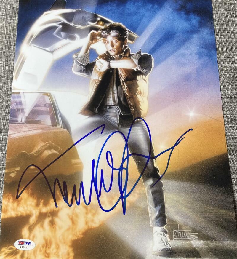 MICHAEL J. FOX SIGNED AUTOGRAPHED 11X14 Photo Poster painting BACK TO THE FUTURE POSTER COA PSA