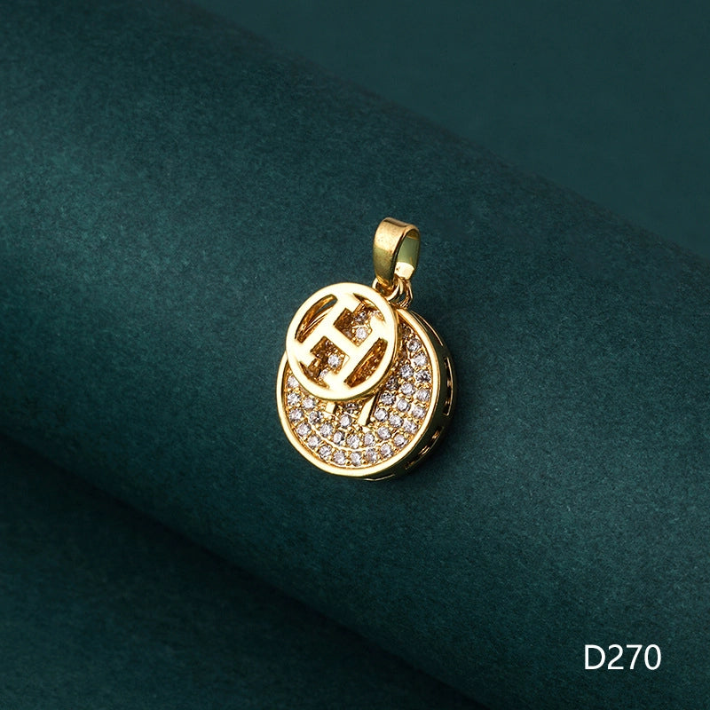 1 Piece 1-2cm Copper Zircon Geometric Jewelry Accessories Pendant