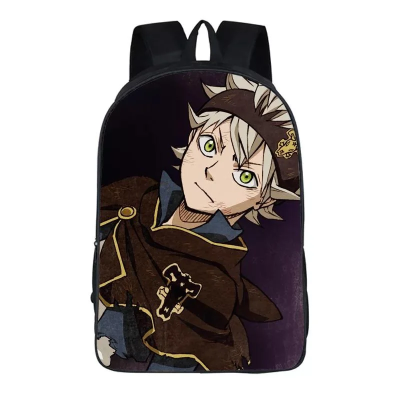 Buzzdaisy Anime Black Cover Backpack School Sports Bag 17