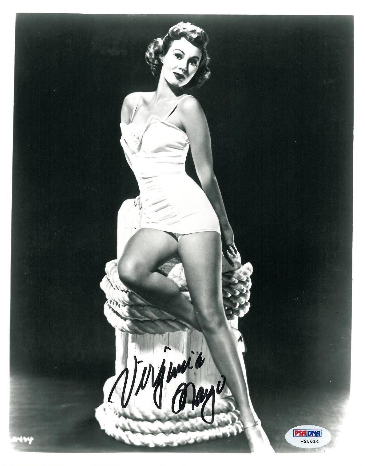 Virginia Mayo Signed Authentic Autographed 8x10 Photo Poster painting (PSA/DNA) #V90614