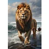Lion-11CT Stamped Cross Stitch 40*70cm(Big Size)