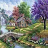 Kasuga Hut-11CT Stamped Cross Stitch 60*45cm/23.62*17.72in(Big Size) tapestrymarket