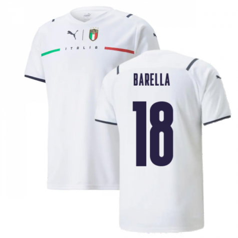 Italien Nicolò Barella 18 Away Trikot EM 2021-2022