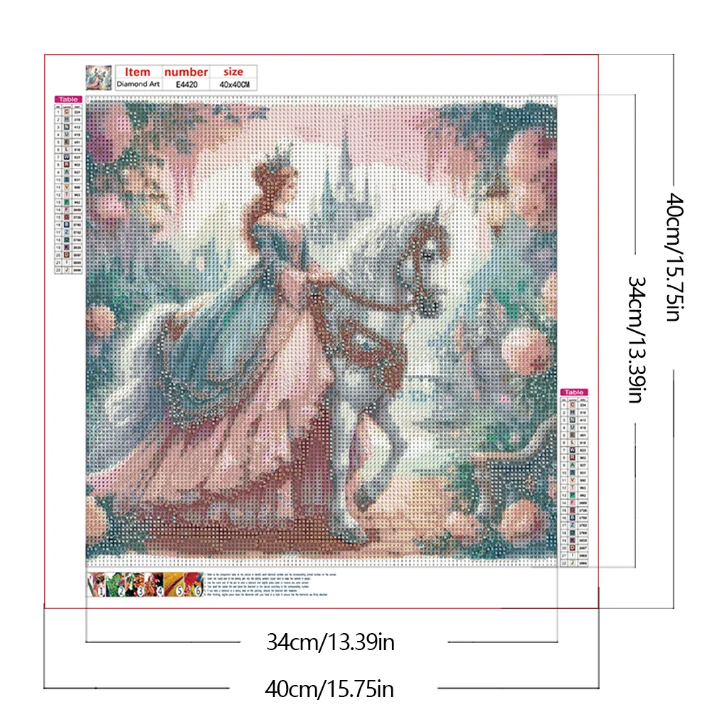 Diamond Painting - Full Round Drill - Horse Girl(Canvas|40*40cm)