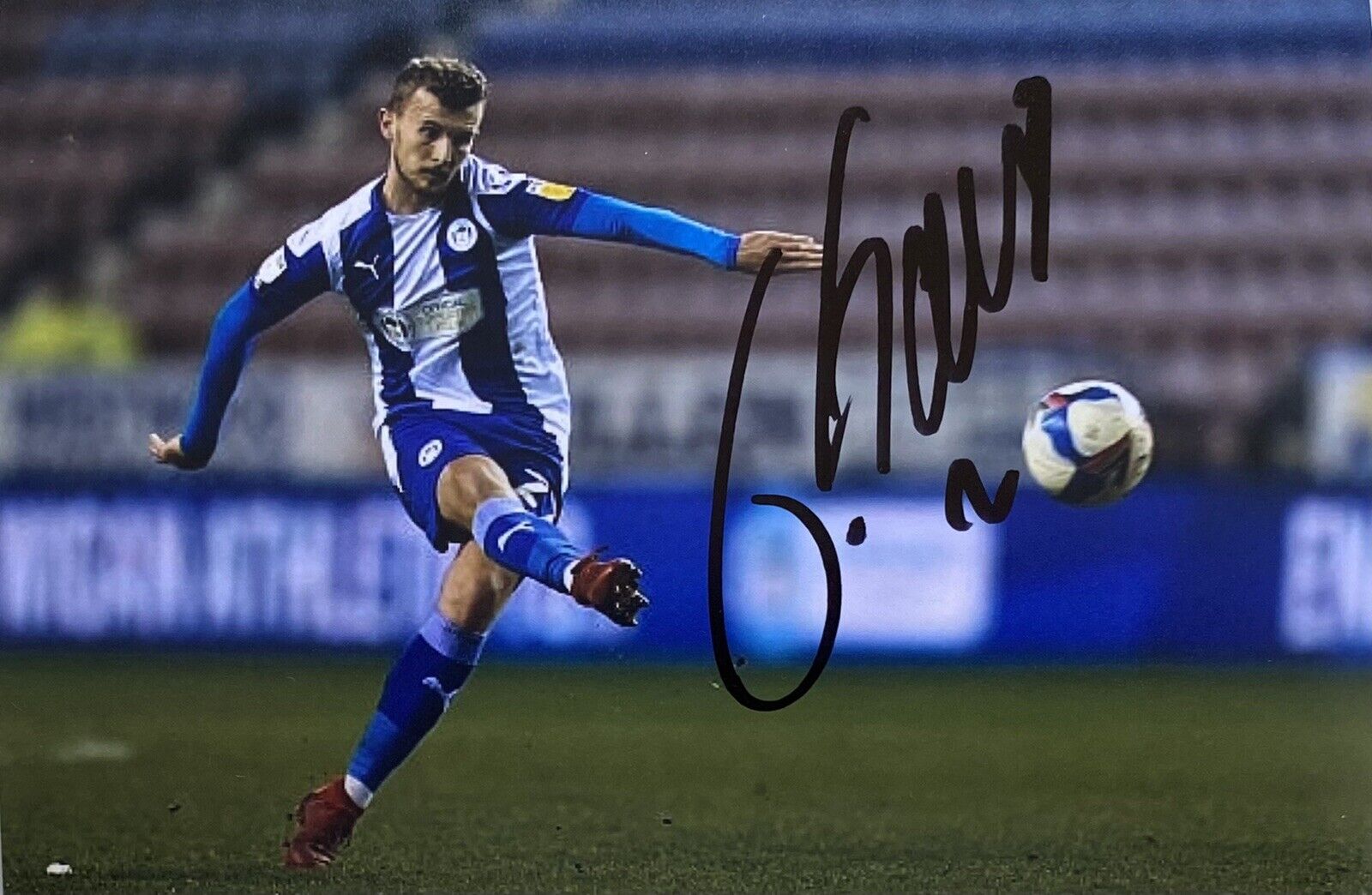 Tom James Genuine Hand Signed Wigan Athletic 6X4 Photo Poster painting