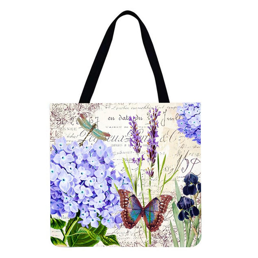 Linen Tote Bag - Butterfly