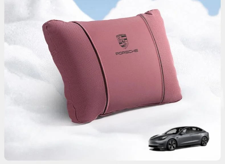 🔥Hot sale🔥High-end 6D aviation design car lumbar headrest set