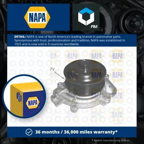 Water Pump fits MERCEDES GL350 X164, X166 3.0D 09 to 15 Coolant NAPA 6398350064 Parts
